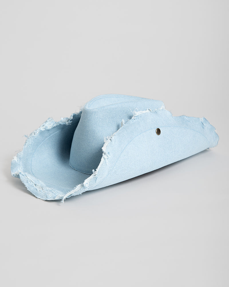 The Harvey 501 - Denim Western Hat | Hurricane display picture 1