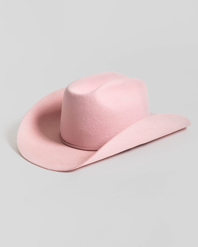 The Harvey Baby Pink Western Hat Hurricane