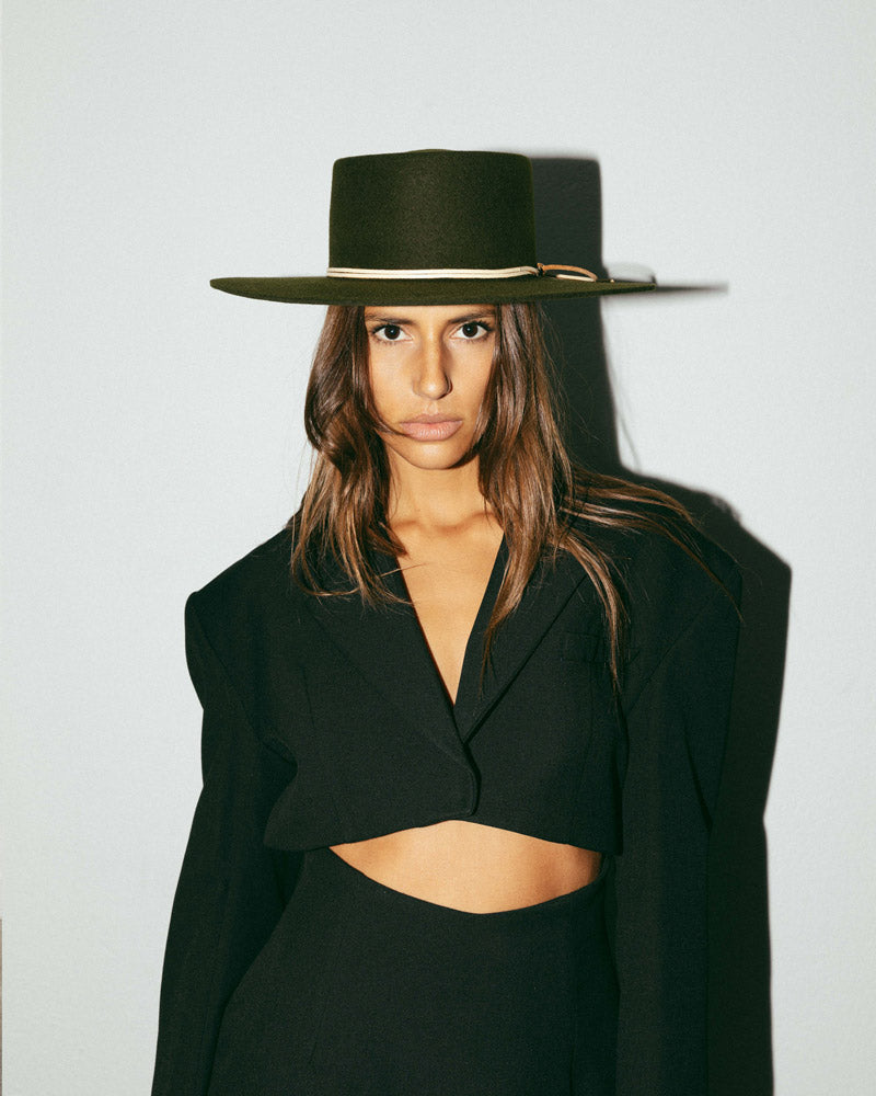The Laura Deep Green - Portuguese Hat - Hurricane