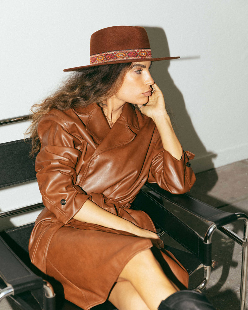 The Sally - Terracota Fedora Hat - Hurricane Lab