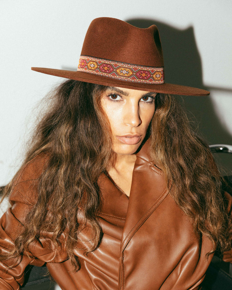 The Sally - Terracota Fedora Hat - Hurricane Lab