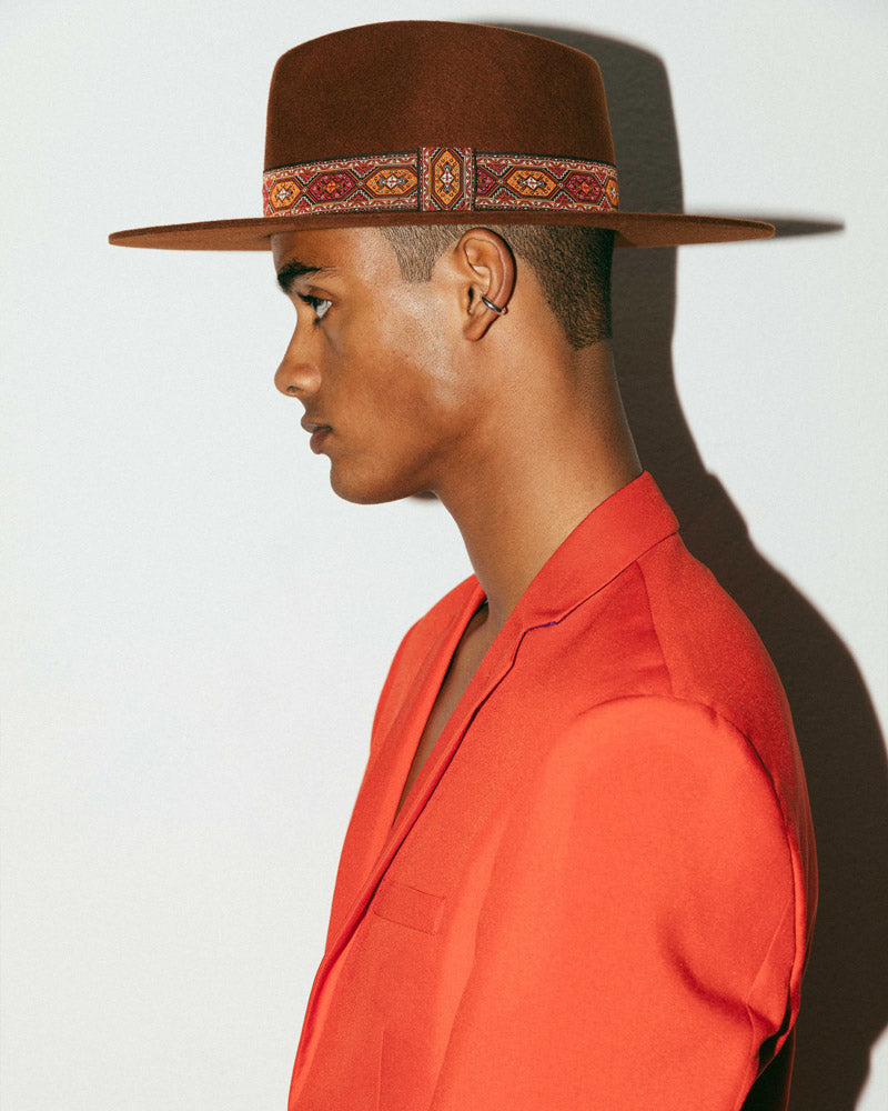 The Sally - Terracota Fedora Hat - Hurricane Lab