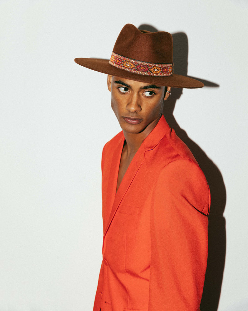 The Sally - Terracota Fedora Hat - Hurricane Lab