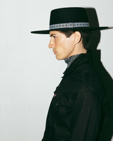 The Laura Black Ribbon - Portuguese Hat - Hurricane