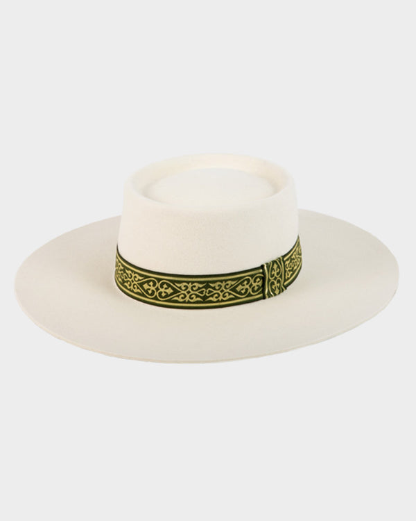 The Laura Pearl Ribbon - Portuguese Hat - Hurricane
