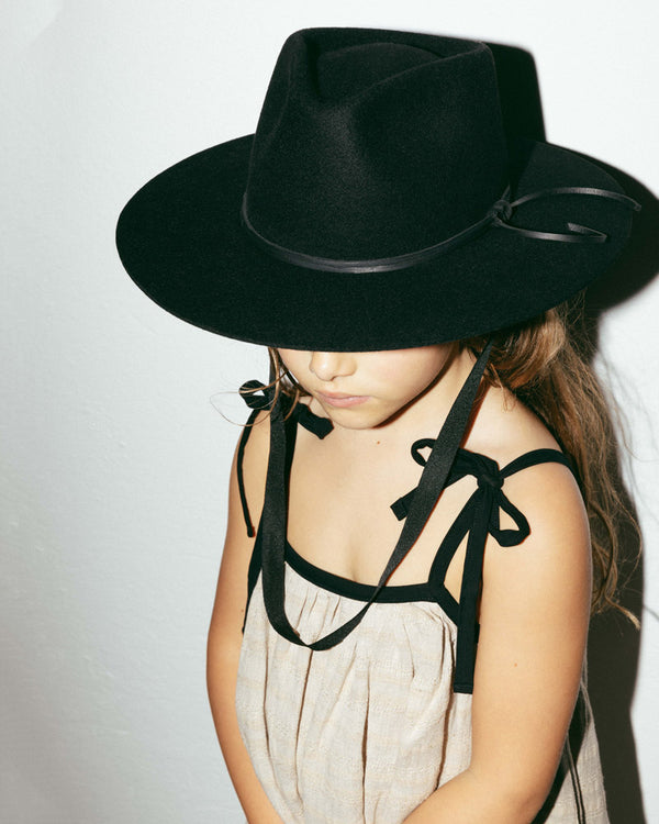 The Little Sally Black - Fedora Hat - Hurricane