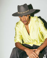 The Sally - Grey Ribbon Fedora Hat - Hurricane Lab