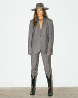 The Sally - Grey Ribbon Fedora Hat - Hurricane Lab