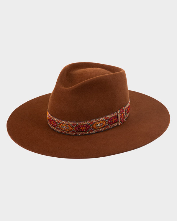 The Sally - Terracota Fedora Hat - Hurricane Lab