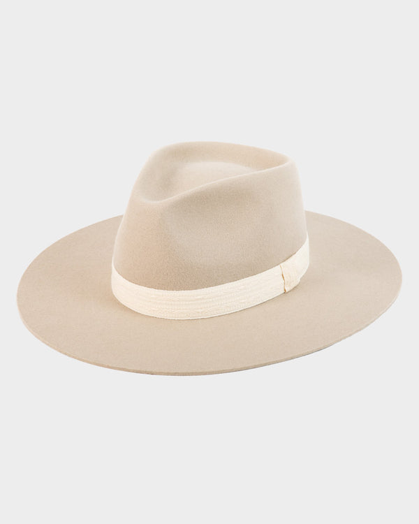 The Sally - Sand Fedora Hat - Hurricane Lab